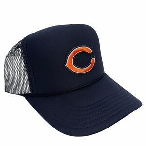 NEW VINTAGE STYLE CHICAGO BEARS BLUE TRUCKER HAT CAP ADU…